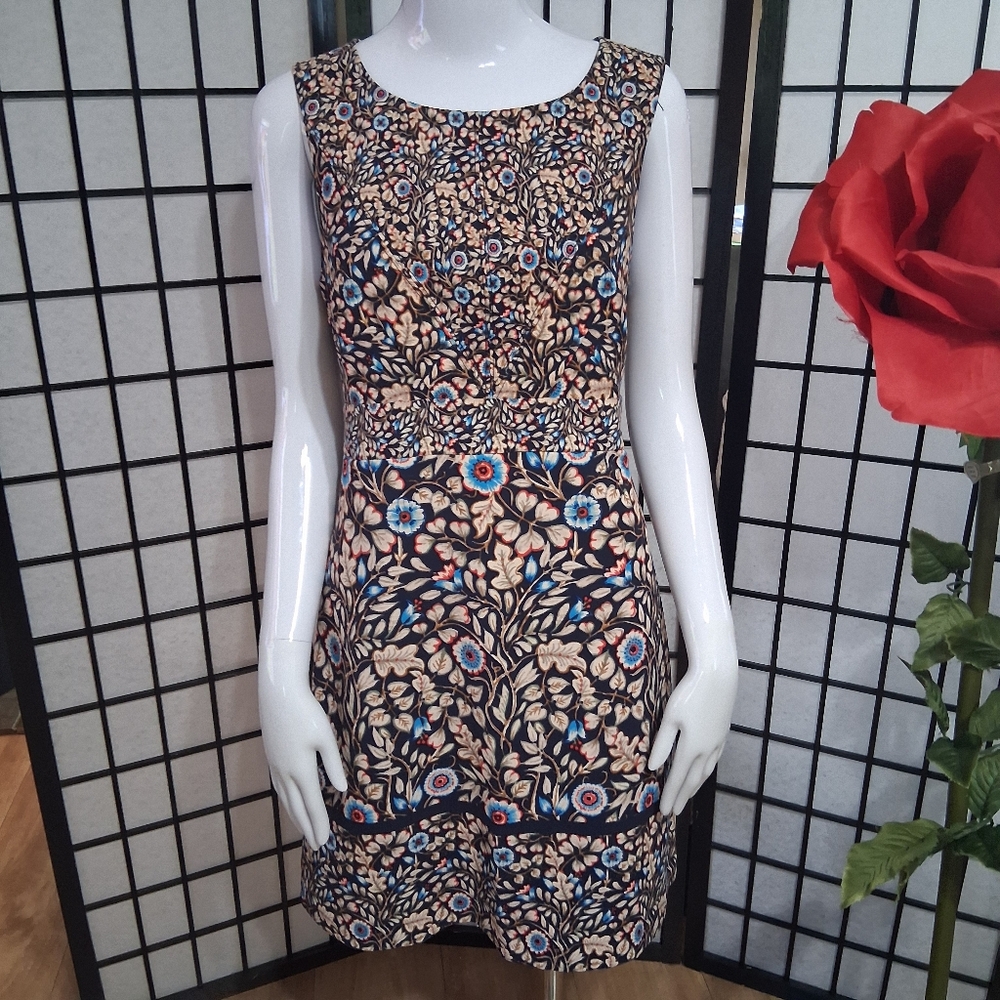 Antropologie Maeve floral Leaves dress